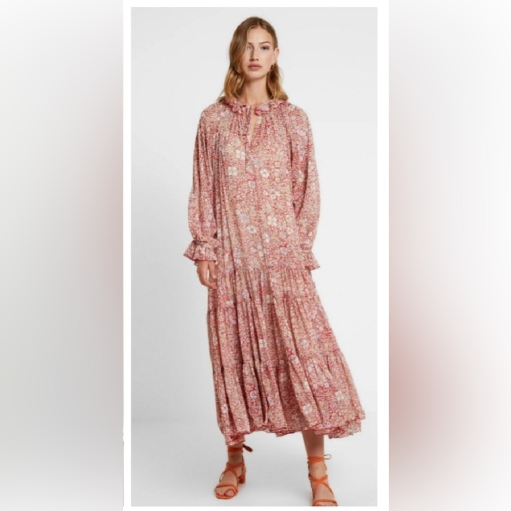 O.P.T Dresses Nwt Opt Boho Cottagecore Prairie Drop Waist Long Maxi Dress